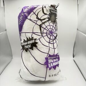 Amscan Mega Value Pack Halloween Spider Webs 8.4 Ounces Stretches To 800 Sq Ft